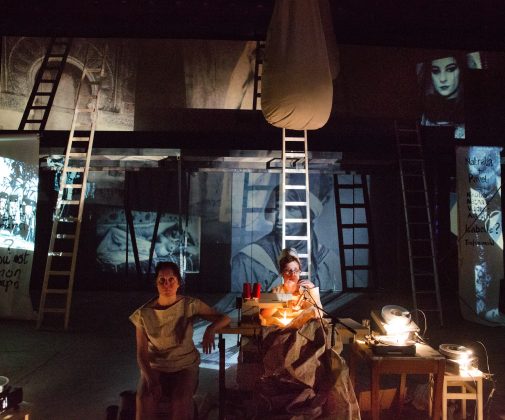 Den Haag, 11-02-2013. Beeld uit de voorstelling "Isabelle Eberhardt" regie Judith de Rijke. Foto; Leo van Velzen.